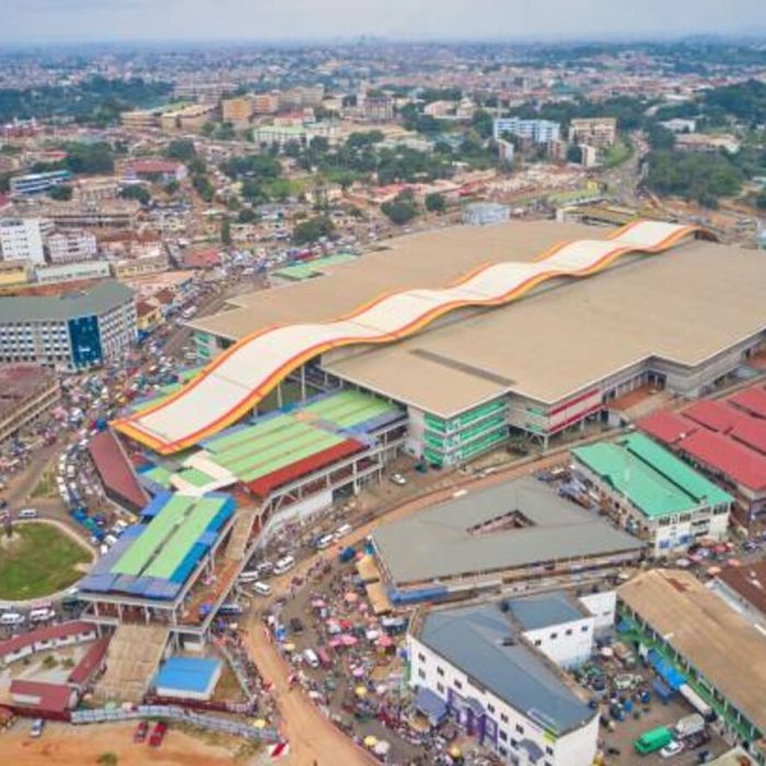Aerial view of the whole Kumasi market