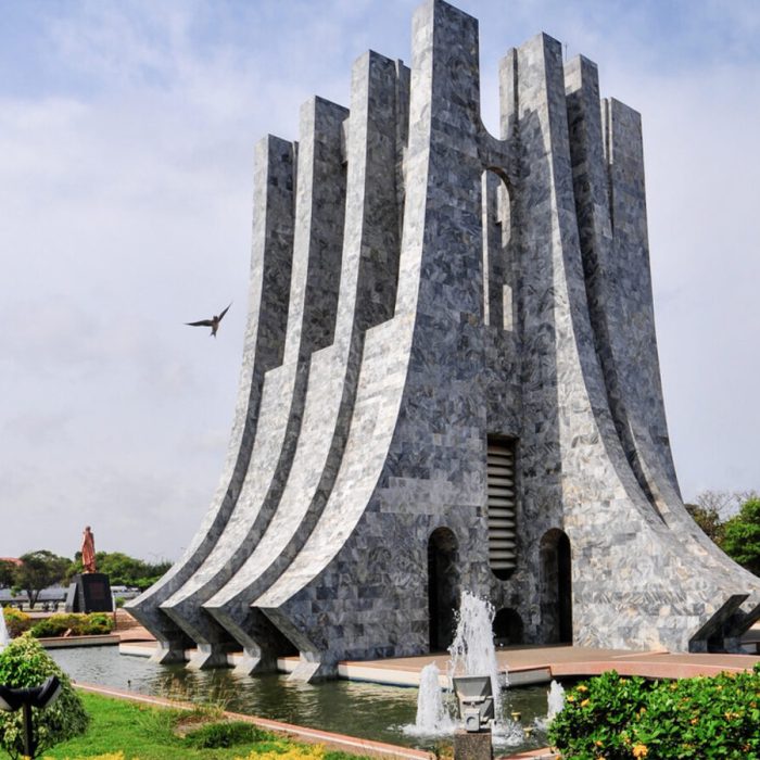 Kwame Nkrumah Memorial Park (KNMP) is a National Park in, Accra, Ghana named after Osagyefo Dr. Kwame Nkrumah, the ‘’founding father’’ of Ghana.

It is also a mausoleum with his body and that of his wife buried within the stone structure.
